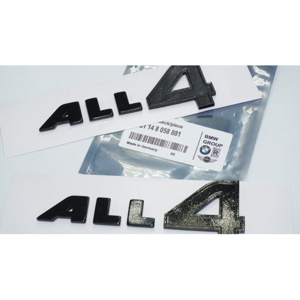 DK Tuning ALL4 Siyah Kapı Yazı Logo 2 Li Set Mini Cooper İle Uyumlu - 5