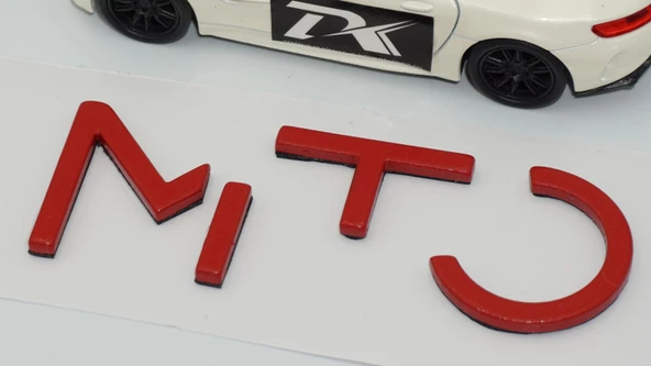 DK Tuning Mito Kırmızı ABS Bagaj Yazı Logo Alfa Romeo İle Uyumlu - 3