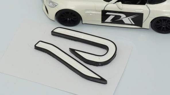 DK Tuning R Line Yeni Nesil Bagaj Beyaz Logo Arma Volkswagen İle Uyumlu - 5