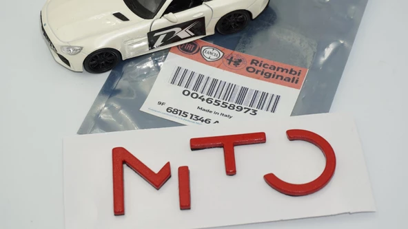 DK Tuning Mito Kırmızı ABS Bagaj Yazı Logo Alfa Romeo İle Uyumlu - 5