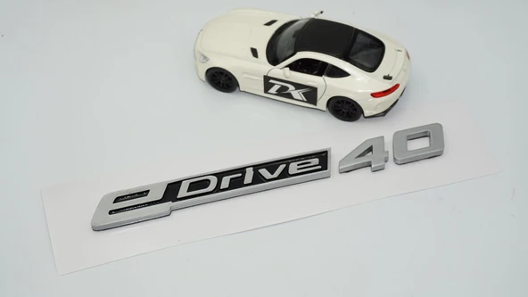 DK Tuning eDrive 40 Bagaj Gri Siyah Yeni Nesil Yazı Logo Bmw İle Uyumlu - 4
