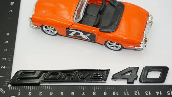 DK Tuning eDrive 40 Bagaj Siyah Yeni Nesil Yazı Logo Bmw İle Uyumlu - Resim 2