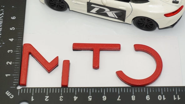 DK Tuning Mito Kırmızı ABS Bagaj Yazı Logo Alfa Romeo İle Uyumlu - 4