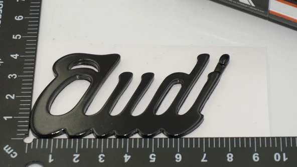 DK Tuning Audi Bagaj Siyah 3M Yazı Logo Arma - Resim 2