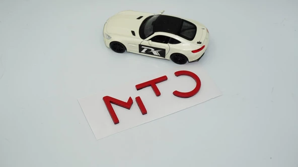 DK Tuning Mito Kırmızı ABS Bagaj Yazı Logo Alfa Romeo İle Uyumlu - 2