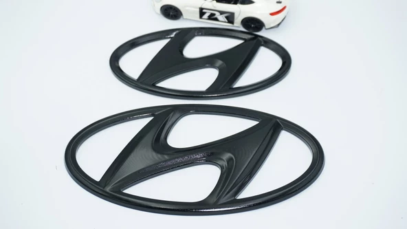 DK Tuning i20 N Line Siyah Kaput Bagaj Logo Seti Hyundai İle Uyumlu - Resim 4