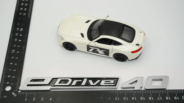 DK Tuning eDrive 40 Bagaj Gri Siyah Yeni Nesil Yazı Logo Bmw İle Uyumlu - 2