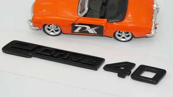 DK Tuning eDrive 40 Bagaj Siyah Yeni Nesil Yazı Logo Bmw İle Uyumlu - Resim 4