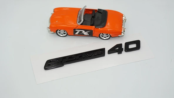 DK Tuning eDrive 40 Bagaj Siyah Yeni Nesil Yazı Logo Bmw İle Uyumlu - Resim 3