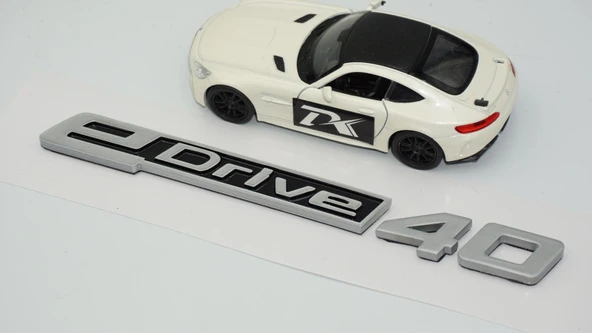DK Tuning eDrive 40 Bagaj Gri Siyah Yeni Nesil Yazı Logo Bmw İle Uyumlu - 5