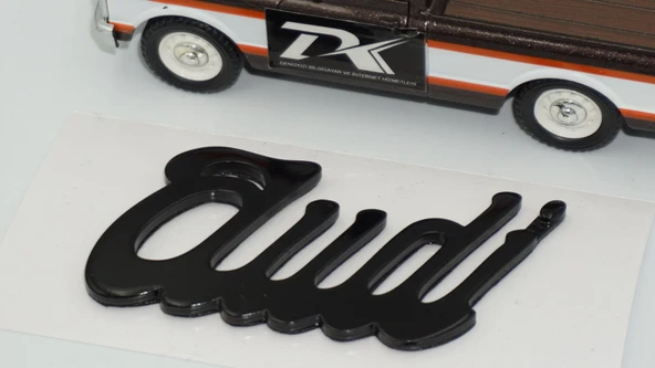 DK Tuning Audi Bagaj Siyah 3M Yazı Logo Arma - Resim 4