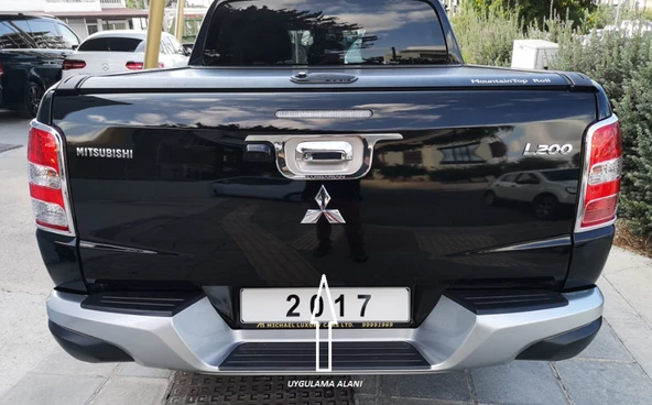 DK Tuning L200 Barbarian Kırmızı Bagaj Yazı Logo Mitsubishi İle Uyumlu - 2