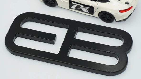 DK Tuning Mustang Ecoboost Billet EB Bagaj Amblemi Siyah Logo Arma Ford İle Uyumlu - 5