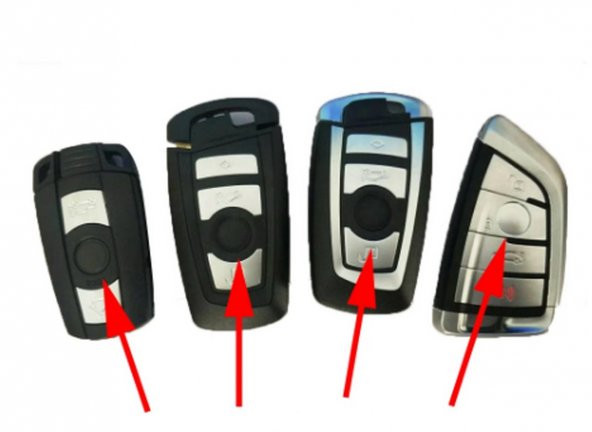 Bmw AC Oto Anahtar 3M Metal Alaşım Logo 2Li Set - 4