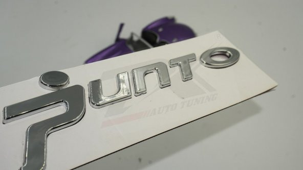 Fiat Grande Punto Yeni Nesil Bagaj Krom ABS 3M 3D Yazı Logo Amble