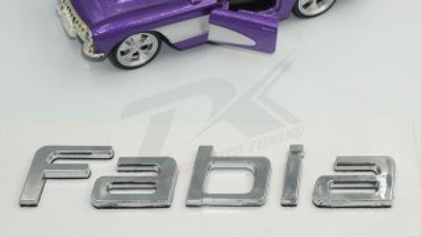 Skoda Fabia 2007 2015 Bagaj Krom ABS 3M 3D Yazı Logo Amblem - 4