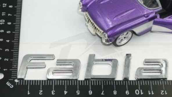 Skoda Fabia 2007 2015 Bagaj Krom ABS 3M 3D Yazı Logo Amblem - 6