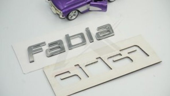 Skoda Fabia 2007 2015 Bagaj Krom ABS 3M 3D Yazı Logo Amblem - 7
