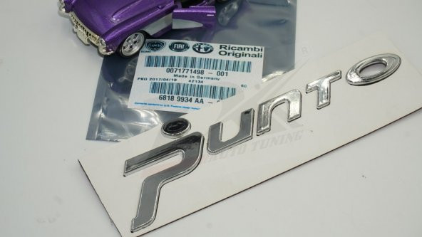 Fiat Grande Punto Yeni Nesil Bagaj Krom ABS 3M 3D Yazı Logo Amble - 7