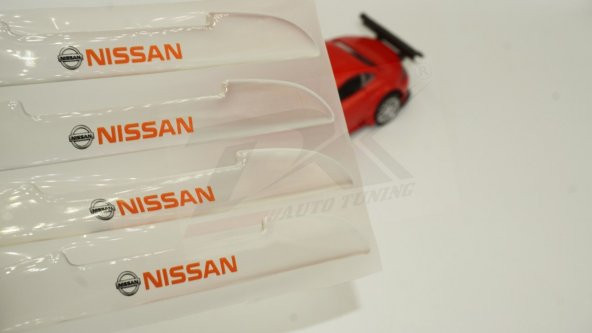 Nissan Logo Kapı Kenarı Koruma Şeffaf Kauçuk 3M Band New Style