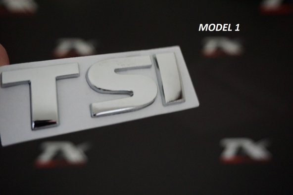 Volkswagen TSİ Bagaj Krom Metal 3M 3D Logo Amblem