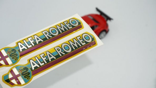 Alfa Romeo Logo Damla Silikon Torpido Çamurluk Yanı Sticker