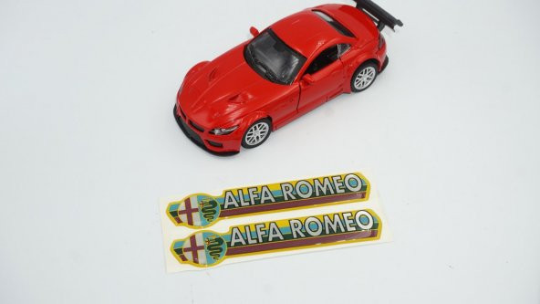 Alfa Romeo Logo Damla Silikon Torpido Çamurluk Yanı Sticker - 2