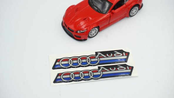 Audi Logo Damla Silikon Torpido Çamurluk Yanı Sticker - 3