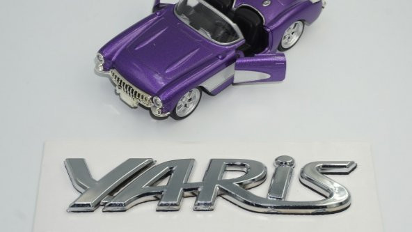 Toyota Yaris 3M 3D Bagaj Yazı Logo Amblem - 4