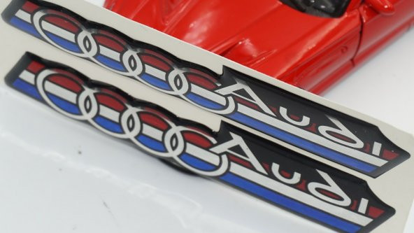 Audi Logo Damla Silikon Torpido Çamurluk Yanı Sticker - 5