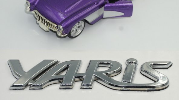 Toyota Yaris 3M 3D Bagaj Yazı Logo Amblem - 5