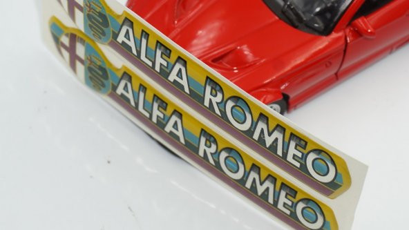 Alfa Romeo Logo Damla Silikon Torpido Çamurluk Yanı Sticker - 5