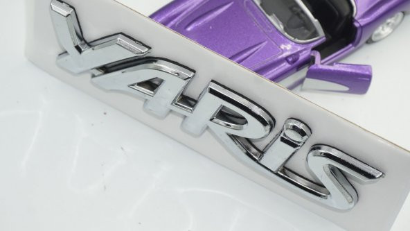 Toyota Yaris 3M 3D Bagaj Yazı Logo Amblem - 6