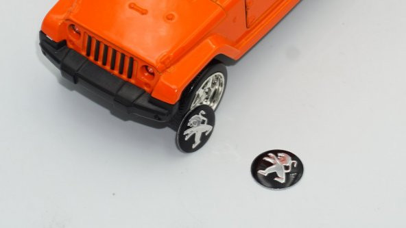 Peugeot Oto Anahtar 3M Metal Alaşım Logo 2Li Set - 6