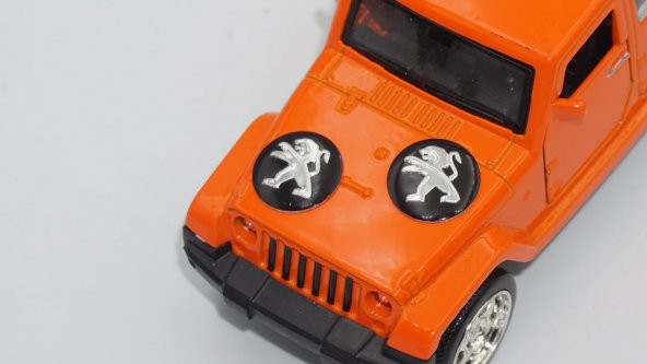 Peugeot Oto Anahtar 3M Metal Alaşım Logo 2Li Set - 7