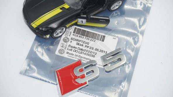 Audi S5 Metal 3M 3D Bagaj Logo Orjinal ürün - 7