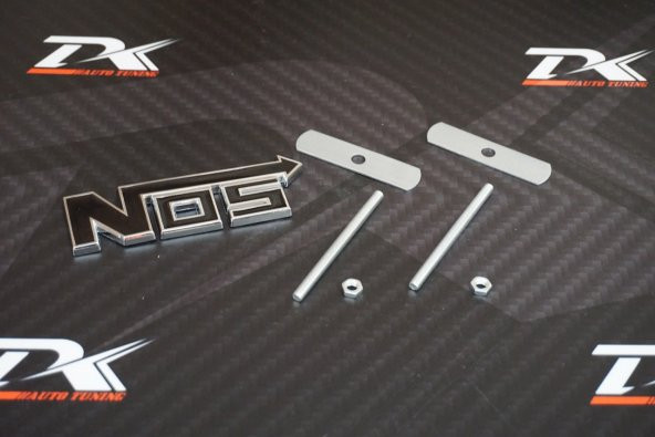 NOS Nitro Ön Panjur Metal 3D Vidalı Logo Amblem - 4