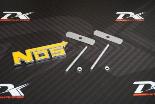 NOS Nitro Ön Panjur Metal 3D Vidalı Logo Amblem - 5