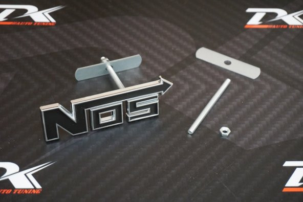 NOS Nitro Ön Panjur Metal 3D Vidalı Logo Amblem - 6