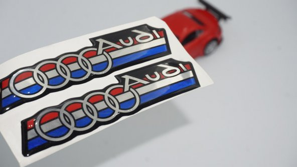 Audi Logo Damla Silikon Torpido Çamurluk Yanı Sticker