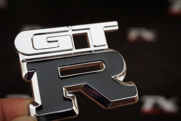 Nissan GTR Bagaj 3M 3D Krom Metal Logo Amblem