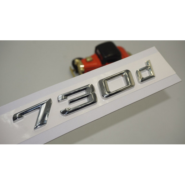 Bmw 730d Bagaj Krom Metal 3M 3D Yazı Logo
