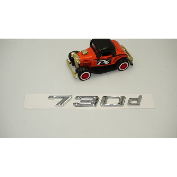 Bmw 730d Bagaj Krom Metal 3M 3D Yazı Logo - 2