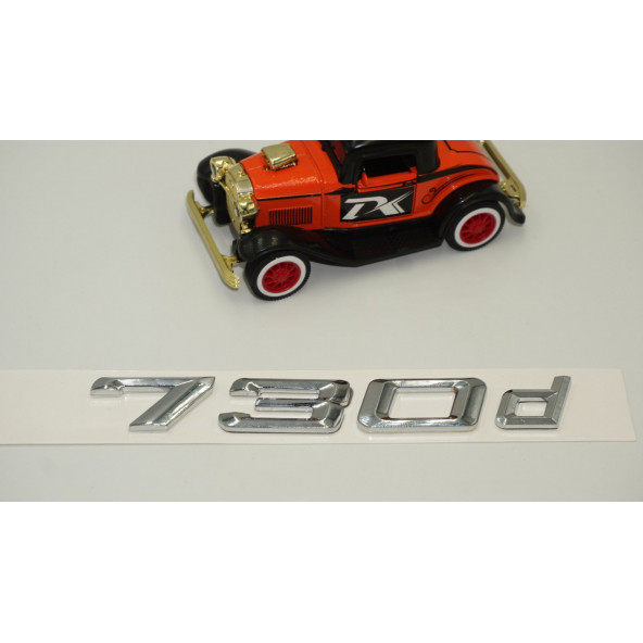 Bmw 730d Bagaj Krom Metal 3M 3D Yazı Logo - 3