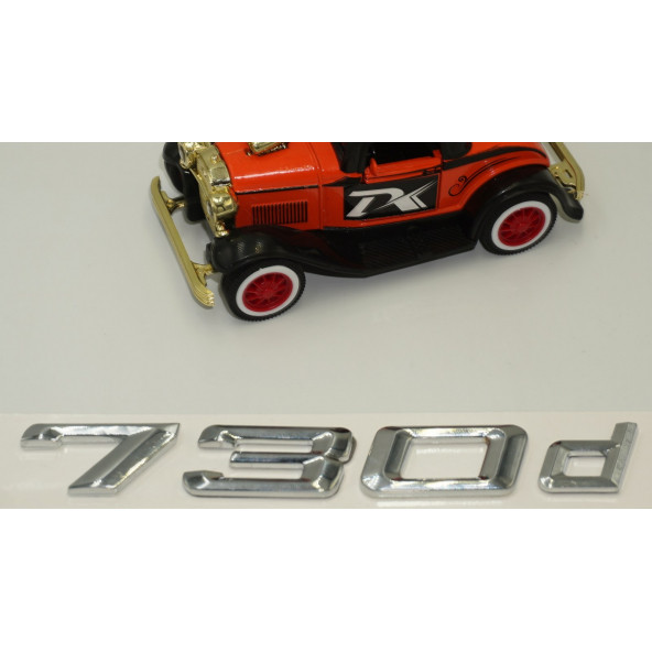 Bmw 730d Bagaj Krom Metal 3M 3D Yazı Logo - 4