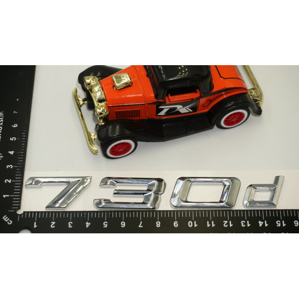 Bmw 730d Bagaj Krom Metal 3M 3D Yazı Logo - 6