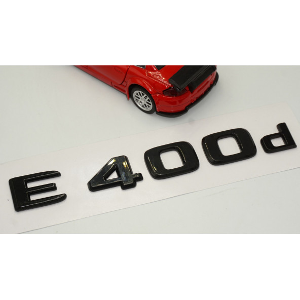 E 400d Bagaj Parlak Siyah ABS 3M 3D Yazı Logo - Resim 3
