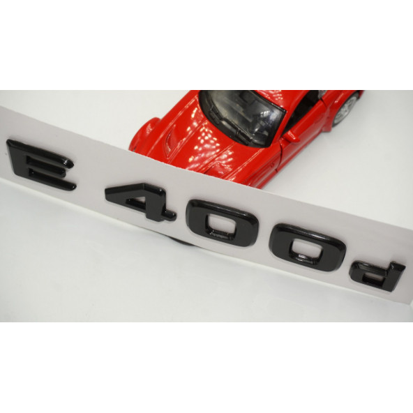 E 400d Bagaj Parlak Siyah ABS 3M 3D Yazı Logo - Resim 4