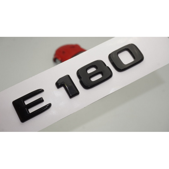 E 180 Bagaj Parlak Siyah ABS 3M 3D Yazı Logo