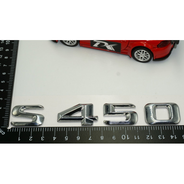 S450 Bagaj Krom Metal 3M 3D Yazı Logo - 5